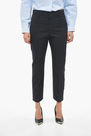 Cotton Twill Tapered Trousers