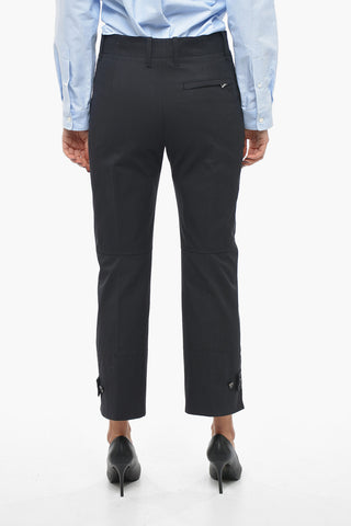 Cotton Twill Tapered Trousers