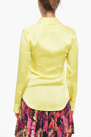 Camicia in Satin con Tasche Utility