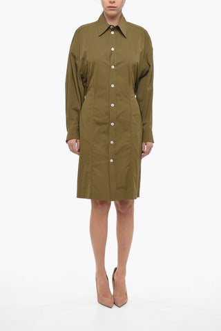 Oversized-Fit Shirt Dress