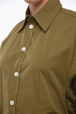 Oversized-Fit Shirt Dress