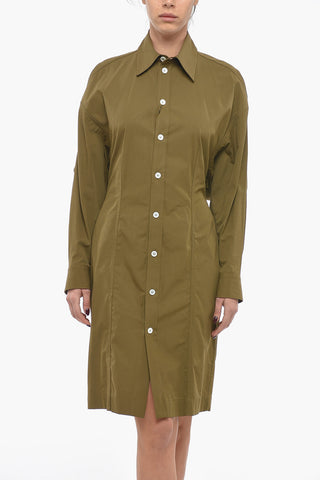 Oversized-Fit Shirt Dress