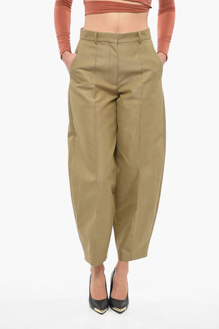 Pantaloni Balloon Fit ad 1 Pince in Misto Lino