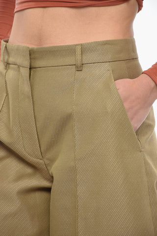 Pantaloni Balloon Fit ad 1 Pince in Misto Lino