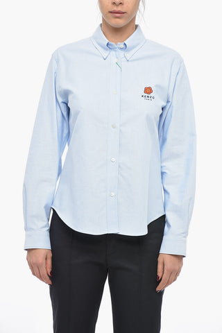 Camicia Button-down CREST in Cotone Hopsack