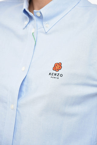 Camicia Button-down CREST in Cotone Hopsack