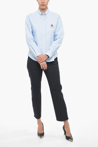 Camicia Button-down CREST in Cotone Hopsack