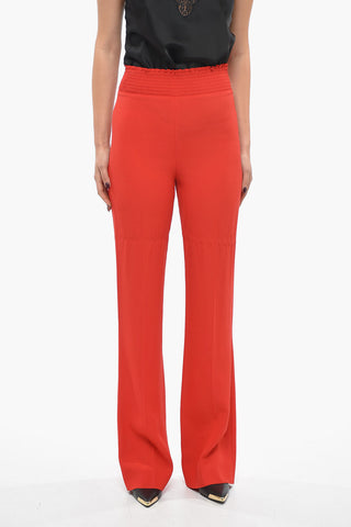 Sablè Satin Palazzo Pants with Elastic Waistband
