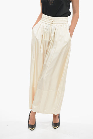 Viscose Baggy Pants with Drawstrings