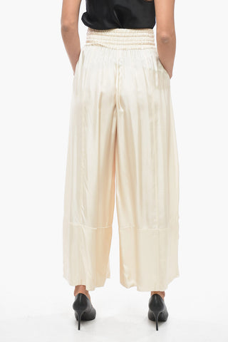 Viscose Baggy Pants with Drawstrings