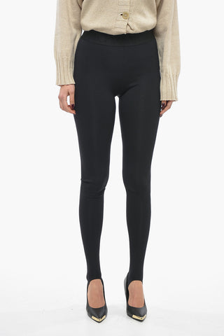 Gaitered Leggings with Logoed Waistband