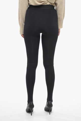 Gaitered Leggings with Logoed Waistband