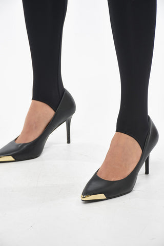 Gaitered Leggings with Logoed Waistband