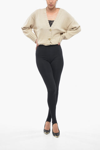 Gaitered Leggings with Logoed Waistband