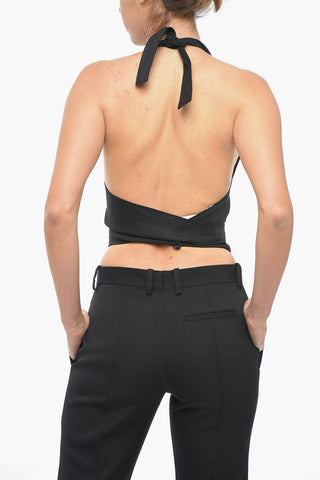 Crop Top LE LINU con Design Halterneck