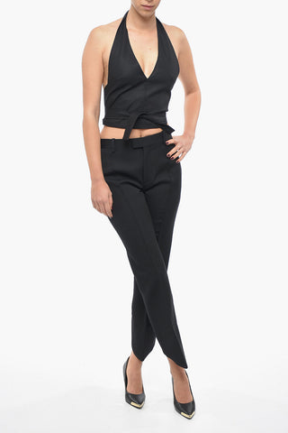 Crop Top LE LINU con Design Halterneck