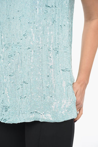 Sequined YOLENE Tank Top