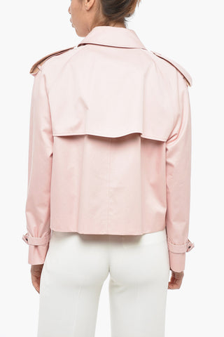 Double-breasted Cotton Short Trenchcoat