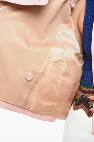 Double-breasted Cotton Short Trenchcoat