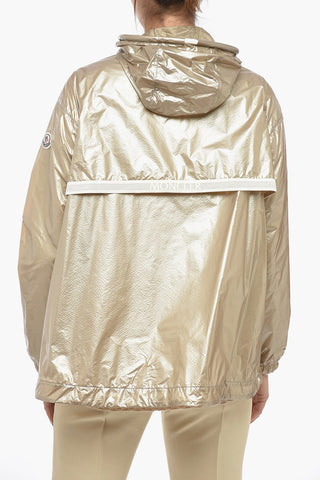 Lamè Nylon TANZENAT Hooded Windbreaker