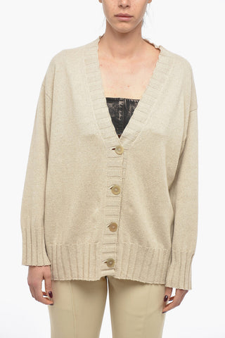 Cashmere Oversized Cardigan with Cuffs