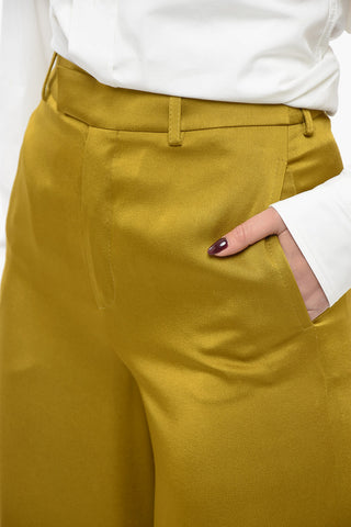 Satin Palazzo Pants with Belt Loops