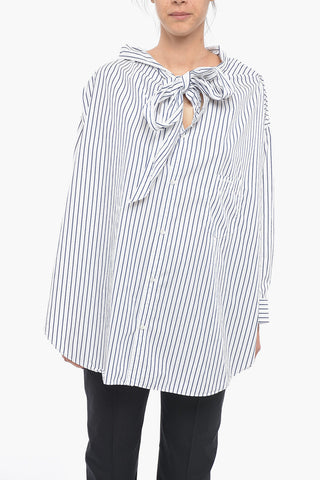 Knotted Design VAREUSE Cotton Shirt