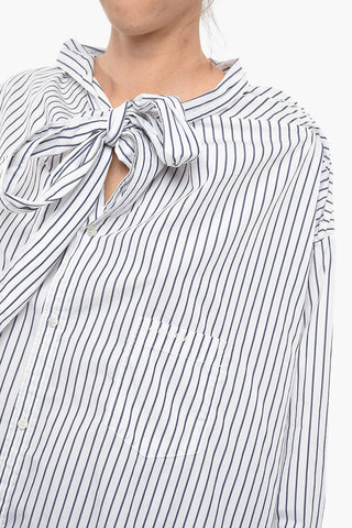 Knotted Design VAREUSE Cotton Shirt