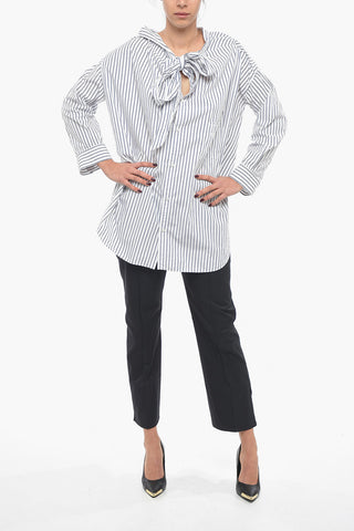 Knotted Design VAREUSE Cotton Shirt