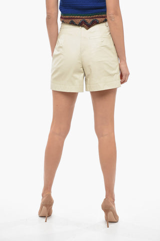 Leather MACIOCK Shorts with Belt Loops