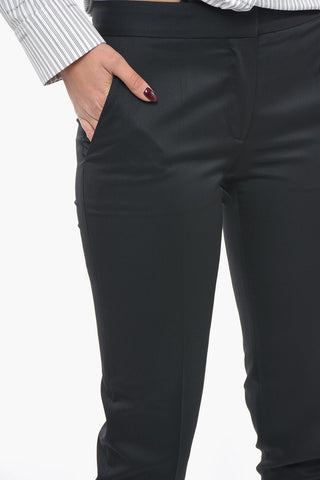 Pantaloni in Lana con Zip alla Caviglia