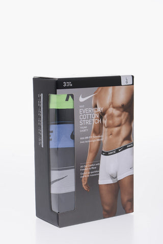 3-Pack Stretch-Cotton Boxers with Branded Elastic Waistband
