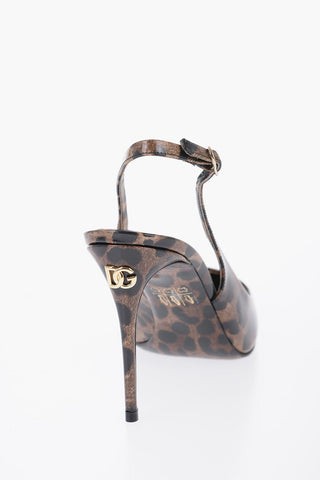 Pointed Animalier Print LOLLO Patent Leather Pumps