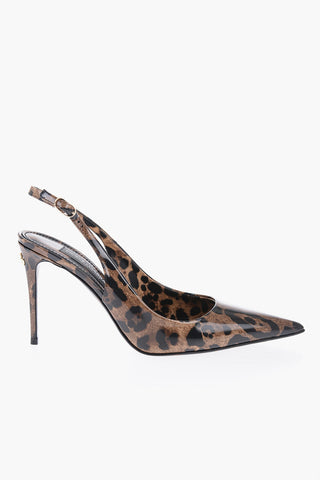 Pointed Animalier Print LOLLO Patent Leather Pumps