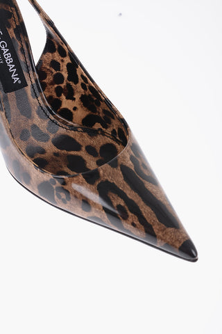 Pointed Animalier Print LOLLO Patent Leather Pumps