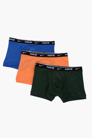 3er-Set Boxer aus Stretch-Baumwolle mit gebrandetem Gummibund