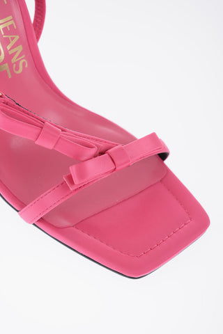 COUTURE Satin Sandals With Bow Details 11cm