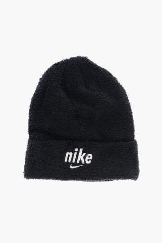 Set aus Handschuhen und Beanie aus weichem, pelzigem Stoff