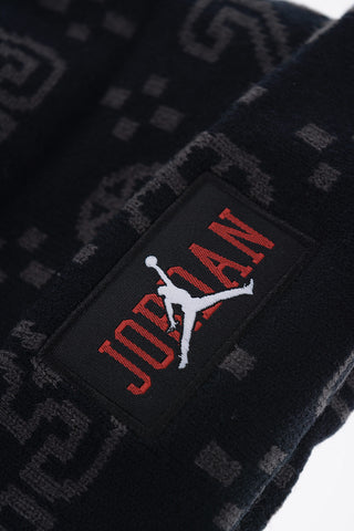 AIR JORDAN Embroidered Beanie with Pom Pom
