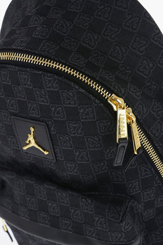 AIR JORDAN Monogram Backpack with Golden Details