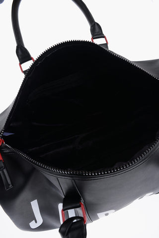 AIR JORDAN Borsa Duffle in Ecopelle con Maxi Logo