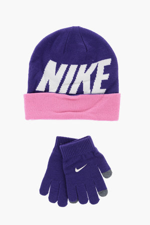 Color-Block Handschuh- und Beanie-Set
