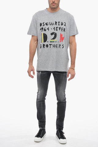 Crew Neck 4EVER Cotton Blend T-Shirt