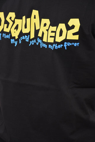 Crew Neck Cool Fit T-Shirt with Printed Logo