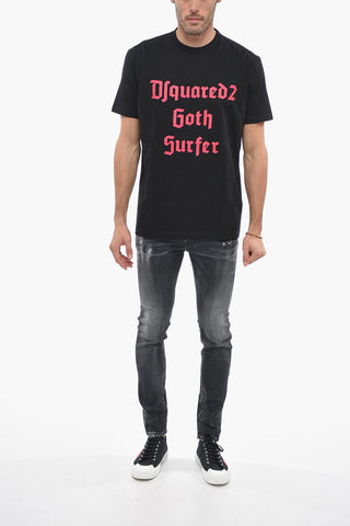 T-Shirt Girocollo GOTH SURFER in Cotone