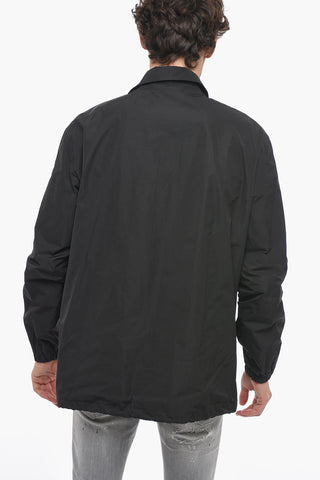 Nylon COACH Overshirt with Printed Maxi Logo