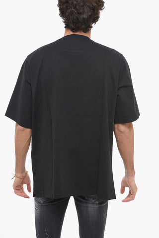 Crew Neck SURF BOARD T-Shirt with Embossed Logo