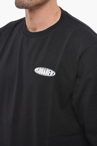 Crew Neck SURF BOARD T-Shirt with Embossed Logo