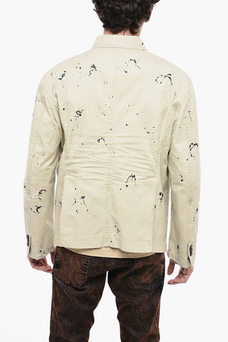 Sketched Design Cotton Saharan Blazer