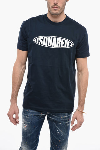 Crew Neck SURF BOARD T-Shirt with Embossed Logo